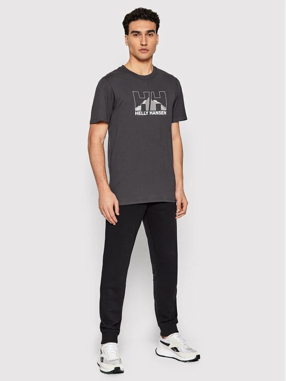 Νέος 🔔 Helly Hansen Άνδρες T-shirts T-Shirt Nord Graphic 62978 Γκρι Regular Fit 🤩 - Image 2