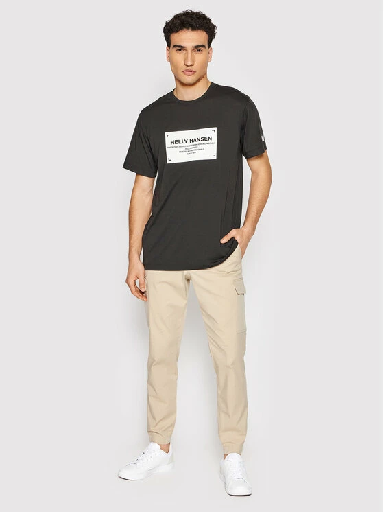 Προϋπολογισμός 👍 Helly Hansen Άνδρες T-shirts T-Shirt Move 53704 Μαύρο Regular Fit ⭐ - Image 2