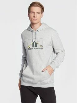 Flash Sale 🛒 Helly Hansen Άνδρες Μπλούζες Χωρίς Φερμουάρ Μπλούζα Nord Graphic 62975 Γκρι Regular Fit ⌛
