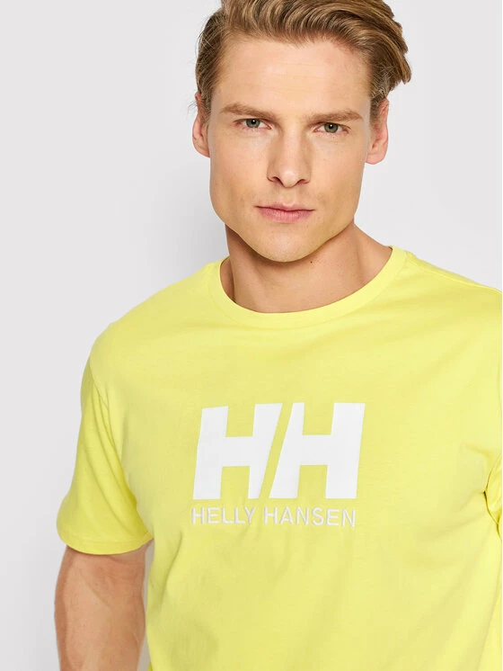 Εξοδος 🔥 Helly Hansen Άνδρες T-shirts T-Shirt Logo 33979 Κίτρινο Regular Fit 👍 - Image 4
