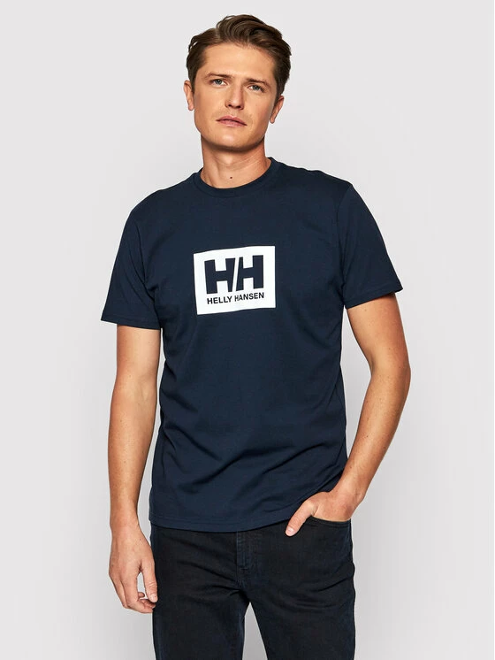 Πολύ καλή προσφορά 🎁 Helly Hansen Άνδρες T-shirts T-Shirt Box 53285 Σκούρο μπλε Regular Fit 🥰