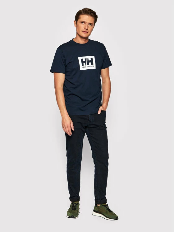 Πολύ καλή προσφορά 🎁 Helly Hansen Άνδρες T-shirts T-Shirt Box 53285 Σκούρο μπλε Regular Fit 🥰 - Image 2