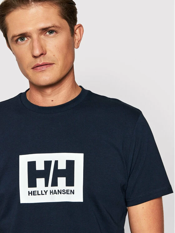 Πολύ καλή προσφορά 🎁 Helly Hansen Άνδρες T-shirts T-Shirt Box 53285 Σκούρο μπλε Regular Fit 🥰 - Image 4