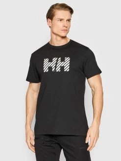Η καλύτερη συμφωνία ❤️ Helly Hansen Άνδρες T-shirts T-Shirt Active 53428 Μαύρο Regular Fit 🤩