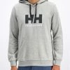 Αγορά ❤️ Helly Hansen Άνδρες Μπλούζες Χωρίς Φερμουάρ Μπλούζα Hh Logo 33977 Γκρι Regular Fit 🎁