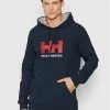 Το φθηνότερο 🎁 Helly Hansen Άνδρες Μπλούζες Χωρίς Φερμουάρ Μπλούζα Hh Logo 33977 Σκούρο μπλε Regular Fit ⌛