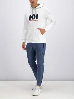 Προϋπολογισμός 👏 Helly Hansen Άνδρες Μπλούζες Χωρίς Φερμουάρ Μπλούζα Hh Logo 33977 Λευκό Regular Fit 🤩