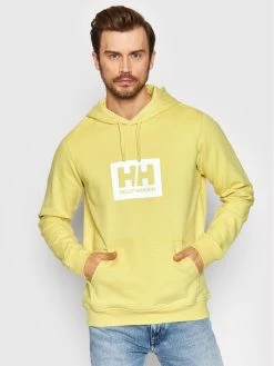 Best Pirce 🧨 Helly Hansen Άνδρες Μπλούζες Χωρίς Φερμουάρ Μπλούζα Box 53289 Κίτρινο Regular Fit ✔️