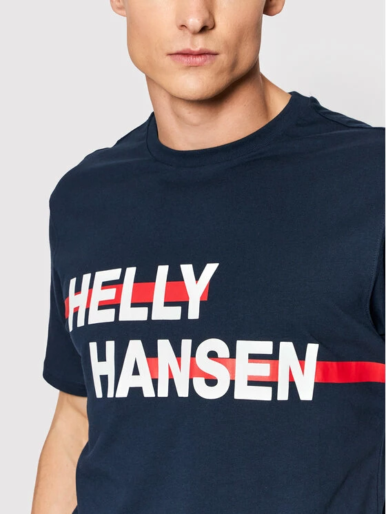 Η καλύτερη συμφωνία 🎁 Helly Hansen Άνδρες T-shirts T-Shirt Rwb Graphic 53763 Σκούρο μπλε Regular Fit ✔️ - Image 4