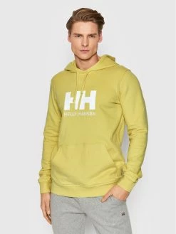 Συμφωνίες 😀 Helly Hansen Άνδρες Μπλούζες Χωρίς Φερμουάρ Μπλούζα Logo 33977 Κίτρινο Regular Fit 👍