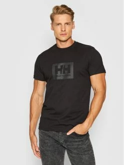 Αγορά 🔥 Helly Hansen Άνδρες T-shirts T-Shirt Box 53285 Μαύρο Regular Fit 😍