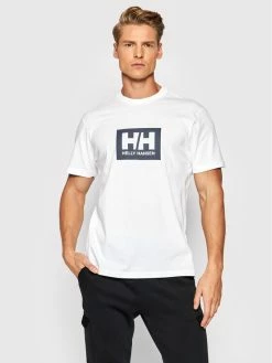Προώθηση 🥰 Helly Hansen Άνδρες T-shirts T-Shirt Box 53285 Λευκό Regular Fit 👏
