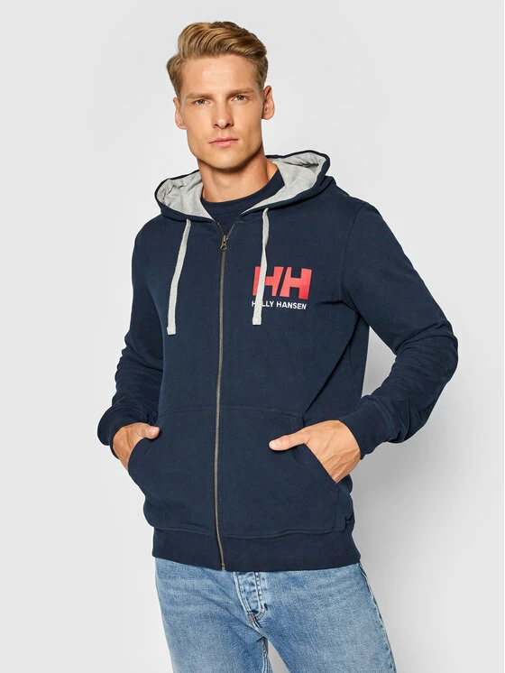 Φτηνός ⌛ Helly Hansen Άνδρες Μπλούζες Με Κουκούλα Μπλούζα Logo 34163 Σκούρο μπλε Regular Fit 🎁