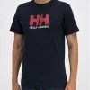 Προώθηση 🧨 Helly Hansen Άνδρες T-shirts T-Shirt Logo 33979 Σκούρο μπλε Regular Fit ❤️
