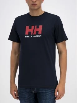 Προώθηση 🧨 Helly Hansen Άνδρες T-shirts T-Shirt Logo 33979 Σκούρο μπλε Regular Fit ❤️
