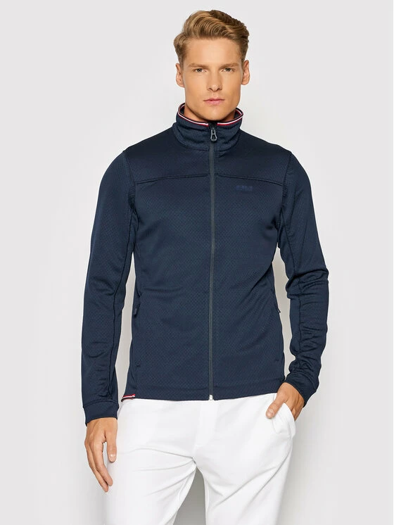 Το φθηνότερο ❤️ Helly Hansen Άνδρες Μπλούζες Με Φερμουάρ Μπλούζα Swift Midlayer 49427 Σκούρο μπλε Regular Fit ⭐