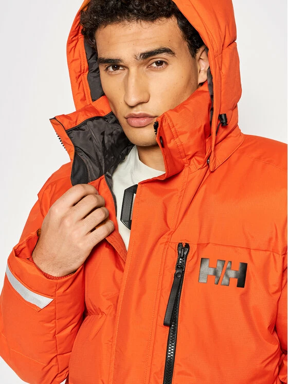 Best Pirce 😍 Helly Hansen Άνδρες Πουπουλένια Μπουφάν Μπουφάν πουπουλένιο Tromsoe 53074 Πορτοκαλί Regular Fit 🥰 - Image 4