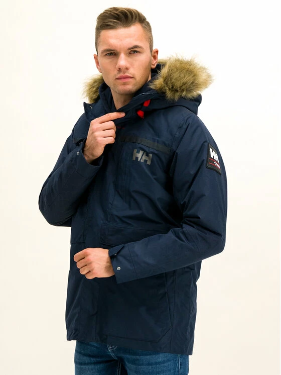 Αγορά 👏 Helly Hansen Άνδρες Μπουφάν Παρκά Parka Coastal 2 54408 Σκούρο μπλε Regular Fit 🔔 - Image 2