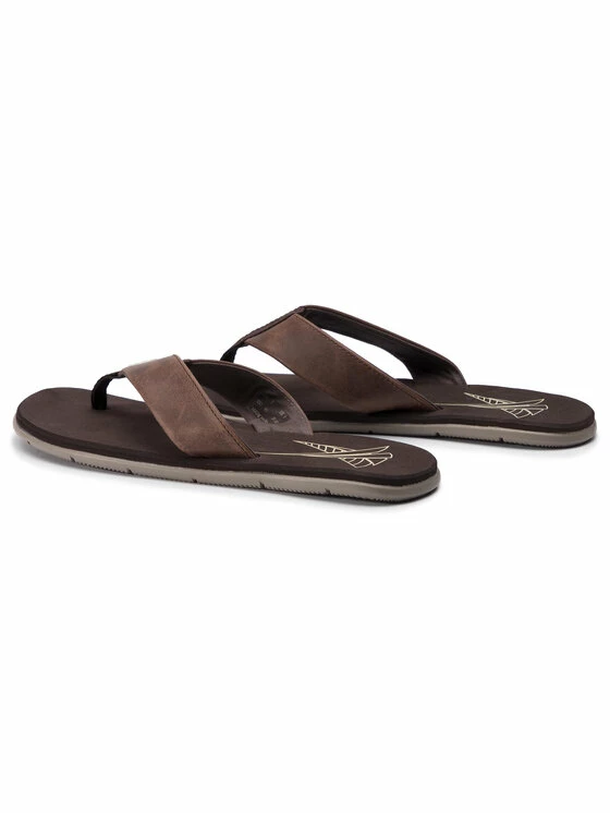 ΧΟΝΔΡΙΚΟ ΕΜΠΟΡΙΟ 🧨 Helly Hansen Άνδρες Σαγιονάρες Seasand Leather 🩴 Sandal 11495 713 Καφέ ❤️ - Image 3